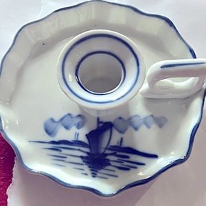 Delft Nautical Blue Candle Holder